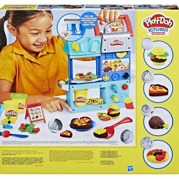 NWT Play-Doh Kitchen Creations Busy Chef’s Restaurant Playset 2-Sided Kitchen - Picture 2 of 8